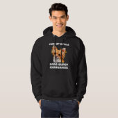 Een lange-Hair-Chihuahua-hond Hoodie (Voorkant volledig)