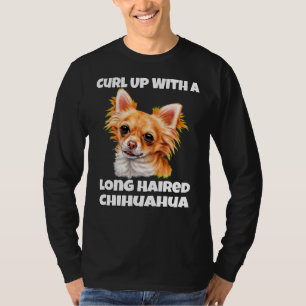 Een lange-Hair-Chihuahua-hond T-shirt