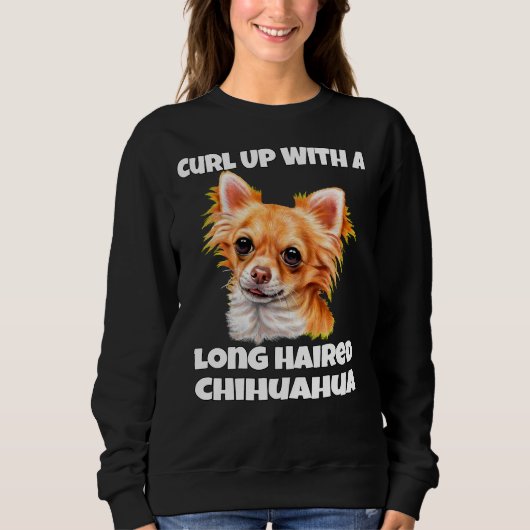 Een lange-Hair-Chihuahua-hond Trui (Voorkant)
