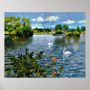 Een Lange Island Lake, mooie kunst, Poster
