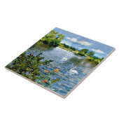 Een Lange Island Lake, mooie kunst, Tegeltje (Zijkant)