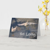 Een lange Kaart van afscheid (Gele Bloem)