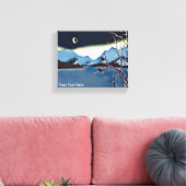 Een lange koude nacht canvas afdruk (Insitu (Woonkamer))