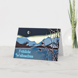Een lange koudnacht - Fröhliche Weihnachten Feestdagen Kaart