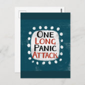 Een lange paniekaanval Briefkaart (Voorkant / Achterkant)