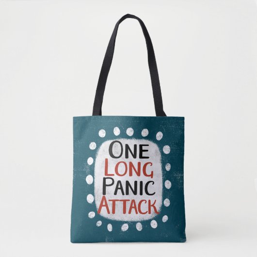 Een lange paniekaanval Canvas tas (Voorkant)