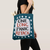 Een lange paniekaanval Canvas tas (Dichtbij)