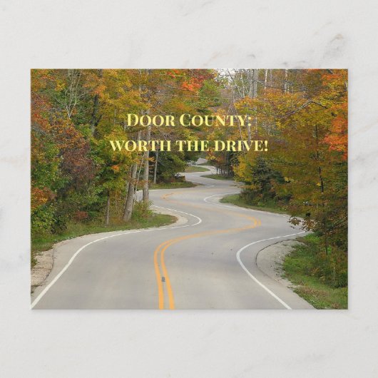 ÉÉN LANGE STREEK VAN S-CURVES/DALKLEUREN/DEURKLEUR BRIEFKAART (Voorkant)