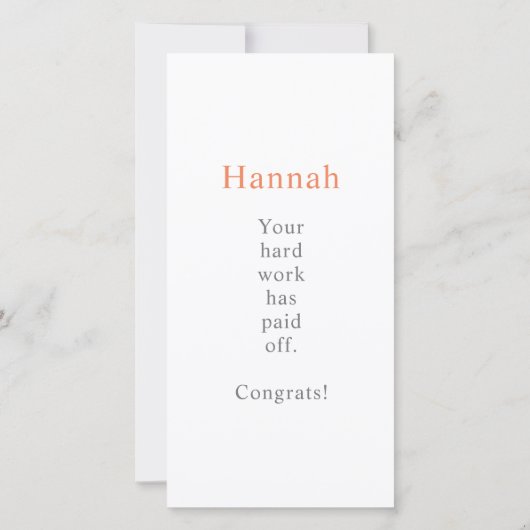 Een lange tijd om nuchter te worden kaart (Achterkant)