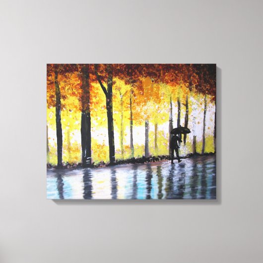 EEN LANGE WALK IN DE REGIO CANVAS AFDRUK (Voorkant)