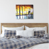 EEN LANGE WALK IN DE REGIO CANVAS AFDRUK (Insitu (Slaapkamer))