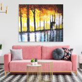EEN LANGE WALK IN DE REGIO CANVAS AFDRUK (Insitu (Woonkamer))