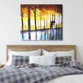 EEN LANGE WALK IN DE REGIO CANVAS AFDRUK (Insitu (Slaapkamer))