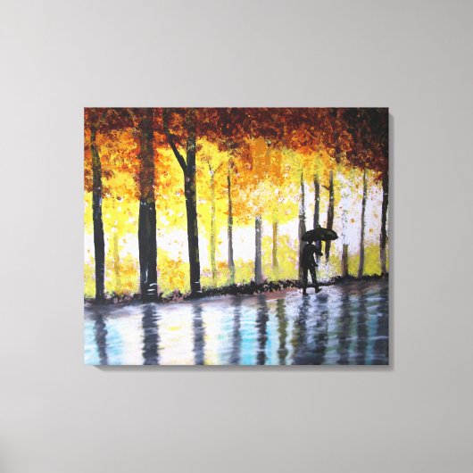 EEN LANGE WALK IN DE REGIO CANVAS AFDRUK (Voorkant)