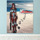 Een lange wandeling naar huis canvas afdruk (Insitu (Houten vloer))