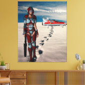 Een lange wandeling naar huis canvas afdruk (Insitu (Woonkamer))