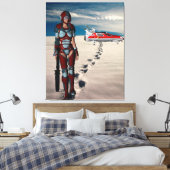 Een lange wandeling naar huis canvas afdruk (Insitu (Slaapkamer))