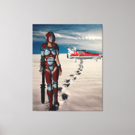 Een lange wandeling naar huis canvas afdruk