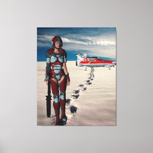 Een lange wandeling naar huis canvas afdruk (Voorkant)