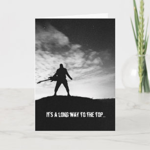 Een lange weg naar de Top Rocker Birthday Kaart