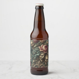 Een lange weg uit de pijn – gotische Victoriaanse Bier Etiket