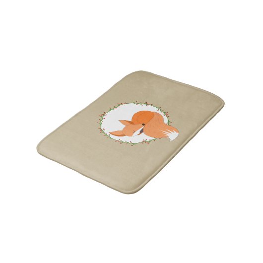 Een lange winter Nap Woodland vakantie Badmat (Gekanteld)