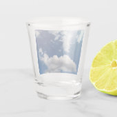 Een lange zachte wolk shot glas (Achterkant)