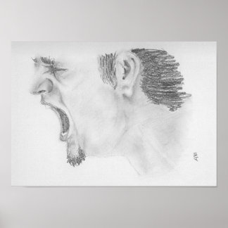 Eén langzame rode rivier stroomt door ons allemaal poster