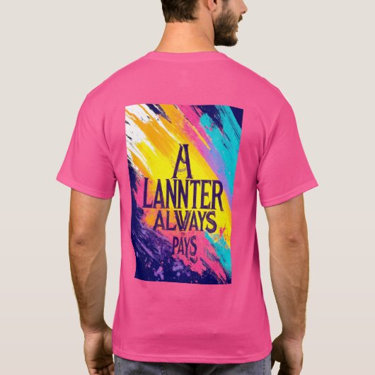 Een Lannister betaalt altijd T-shirt (Achterkant)