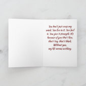 EEN LAPBRIEF OP "ONZE JUBILEUM" KAART (Binnen)