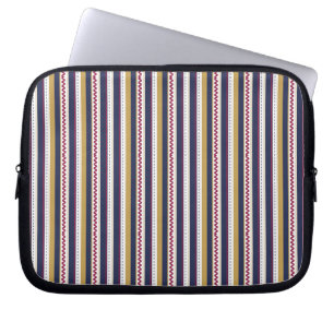 Een laptopsleeve met kleurrijke verticale strepen  laptop sleeve