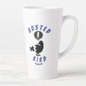 Een late mok met de Busted Bird logo (Rechts)