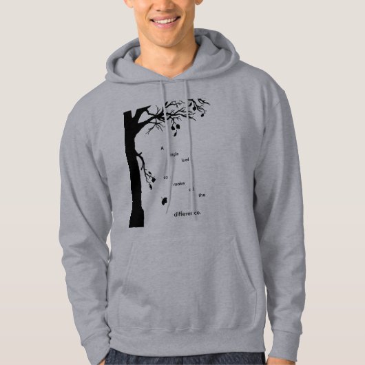 Eén leder Sweatshirt (Voorkant)