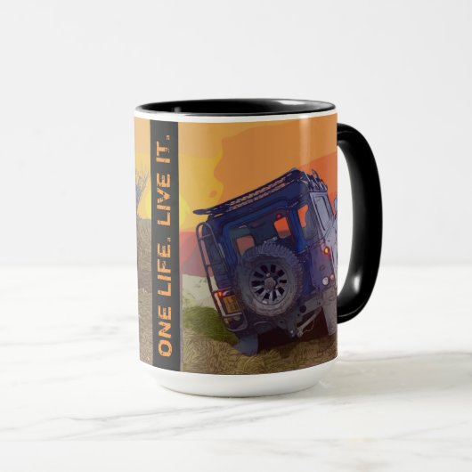 Eén leeft. Leef het. Mok (Voorkant rechts)