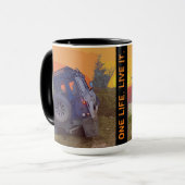 Eén leeft. Leef het. Mok (Voorkant links)