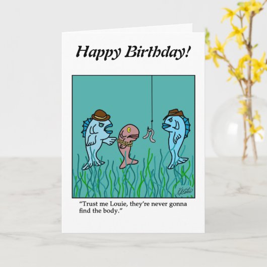 Een Leeg Tekenen - Maffia Vis - Pas het aan Kaart (Gele Bloem)