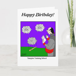 Een Leeg Tekenen - Vampire School - Pas het aan Kaart
