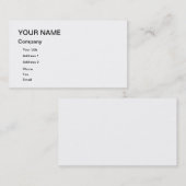 Een leeg visitekaartje voor u om aan te passen (Voorkant / Achterkant)