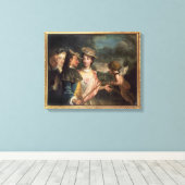 Een leerling canvas afdruk (Insitu (Houten vloer))