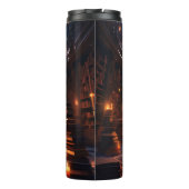 Een leerling-tovenaar die spreukboeken bestudeert thermosbeker (Achterkant)