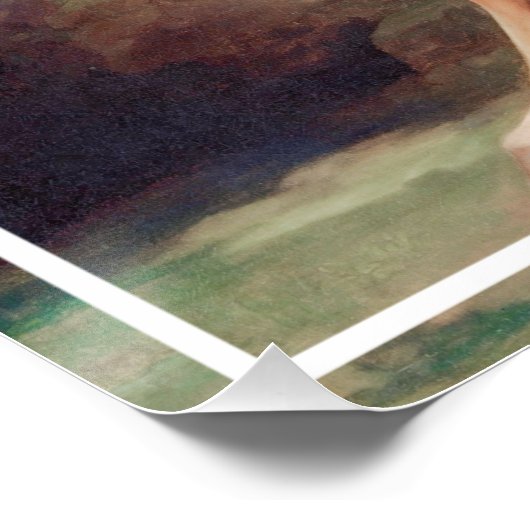 Een leeuw die een paardenschilderij aanvalt - 1762 perfect poster (Hoek)