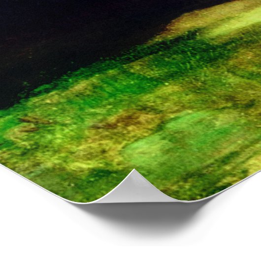 Een leeuw die een paardenschilderij aanvalt - 1762 poster (Hoek)