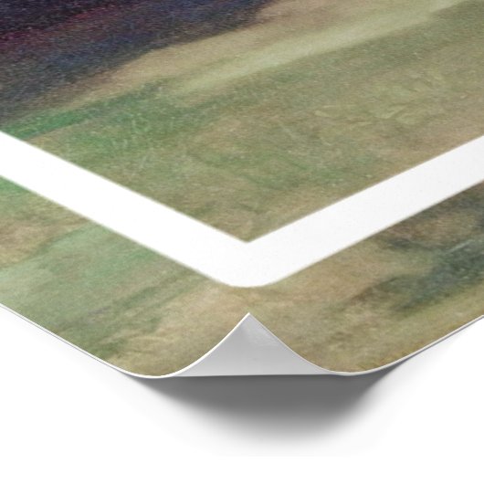 Een leeuw die een paardenschilderij aanvalt - 1762 poster (Hoek)