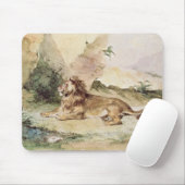 Een leeuw in de woestijn, 1834 muismat (Met muis)