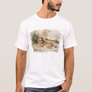 Een leeuw in de woestijn, 1834 t-shirt