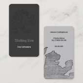 Een leeuwenkaart lopen visitekaartje (Voorkant / Achterkant)