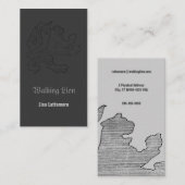 Een leeuwenkaart lopen visitekaartje (Voorkant / Achterkant)