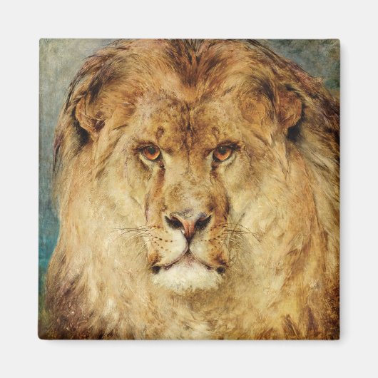 Een Leeuwenkop (door Heywood Hardy) Magneet (Voorkant)