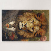 Een leeuwenzaak legpuzzel (Horizontaal)