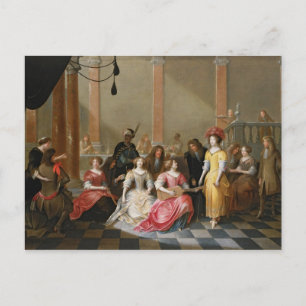 Een legant bedrijf in Muziek voor een Banquet Briefkaart